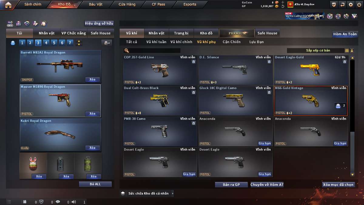 shop acc cf uy tin gia re